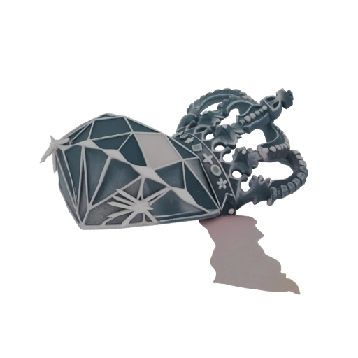Diamond Crown Brooch