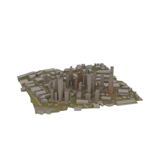 Modern Cityscape 3D Model