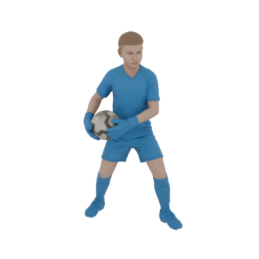 Young Goalkeeper 3D Model