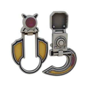 Animal Motif Decorative Pin render detail 3D model, studio profile shot, highlighting brooch form and finish detail.