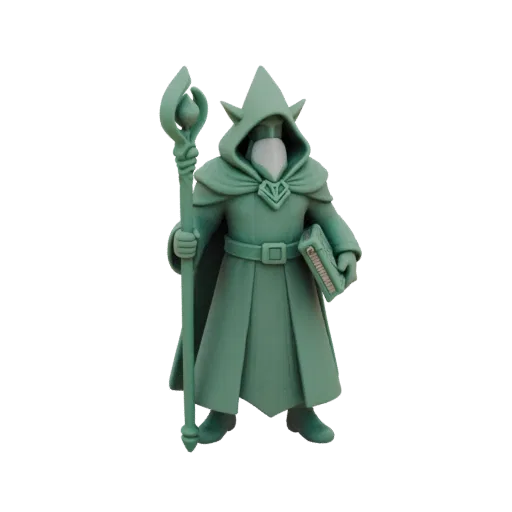 Fantasy Elf Wizard Miniature STL - Guard