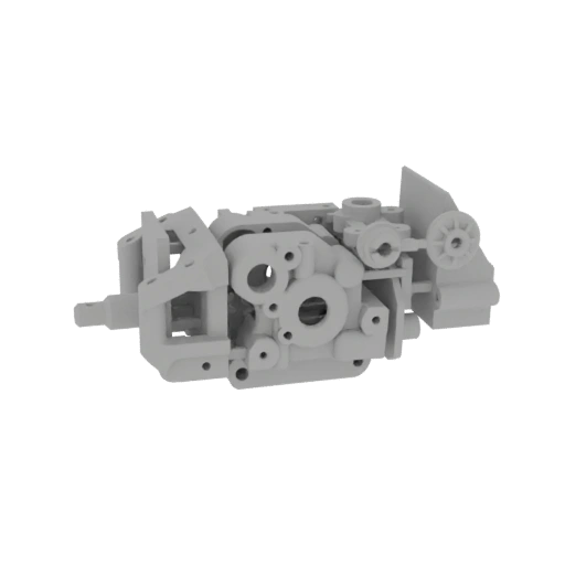 Complex Mechanical Assembly 3D Model
