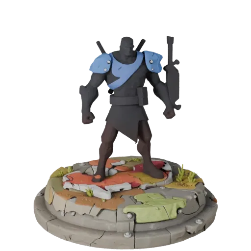 Industrial Display Plinth stylized 3D model preview showing rim shape, three-quarter game view