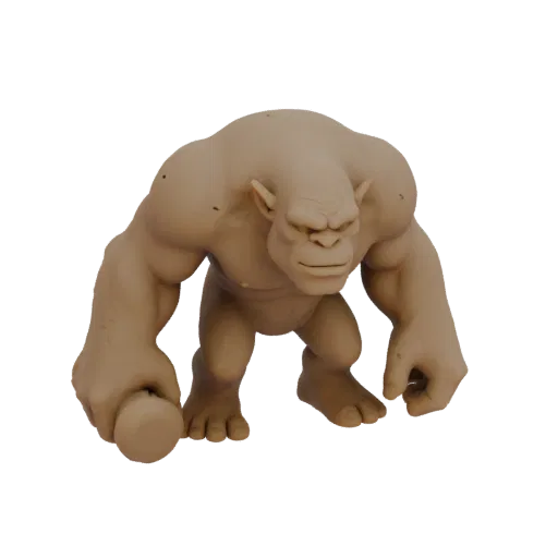 Fantasy Troll Enemy Miniature STL - Stalking