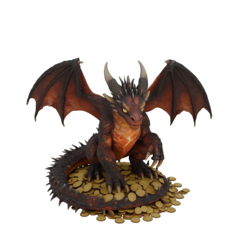 Dragon Guarding Treasure