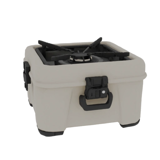 Camping Gas Stove Case with Handle and Latches