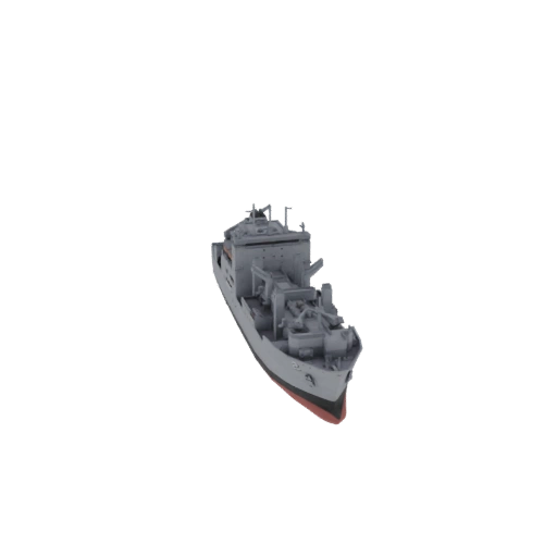 Modern Supply Ship 3D Model