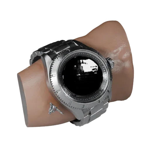 Modelo 3D de alta poligonagem de Estojo de Smartwatch de Mergulhador, renderização de estúdio em close-up, mostrando caixa de
