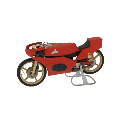 1978 MBA Morbidelli MBA Bassotto Red Racing Motorcycle 3D Model