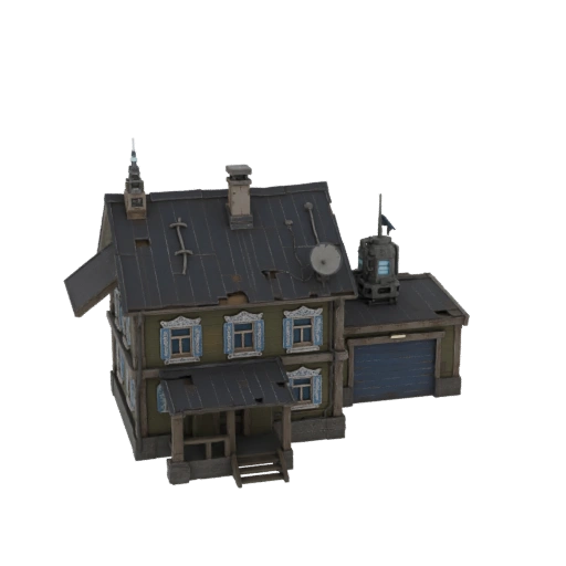 Post-Apocalyptic Russian House with Garage