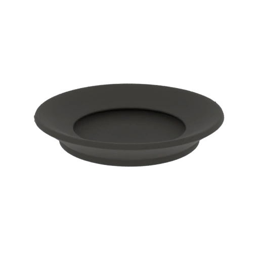 Matte Black Shallow Dish