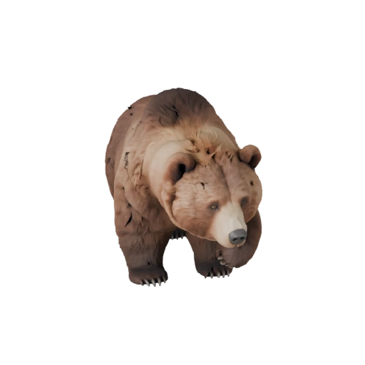 Modello 3D Orso Bruno Cartone Animato - Asset Stilizzato per Animazione