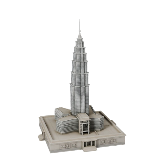 Modelo 3D Torres Petronas para Blender - Activo de Render