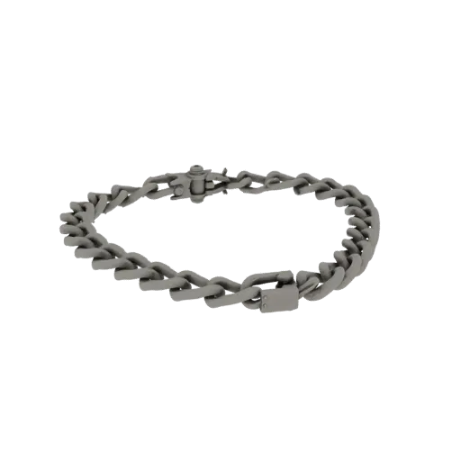 Chain Collar Necklace render detail 3D model, isometric studio render, highlighting necklace form and finish detail.