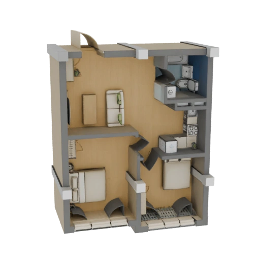 Modèle 3D d'Appartement Moderne