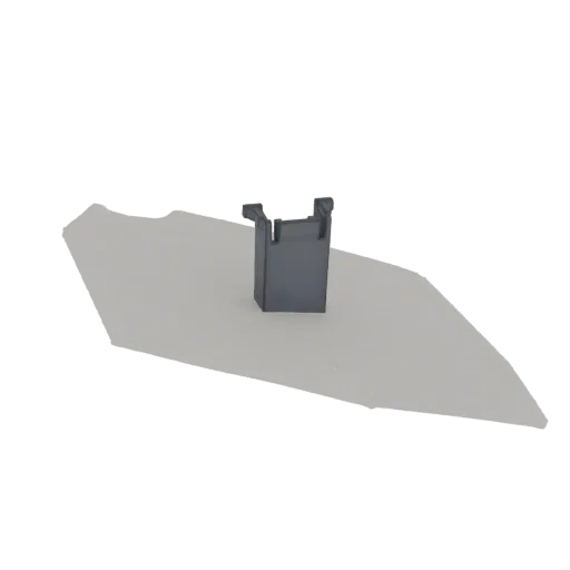 A 3D render of a minimalist grey storage box with a lid, showcasing its clean lines and modern design.