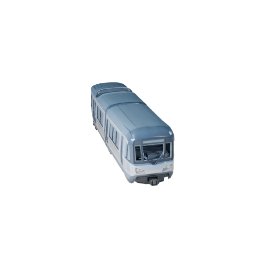 Monorail futuriste modèle 3D - Actif PBR haute poly pour