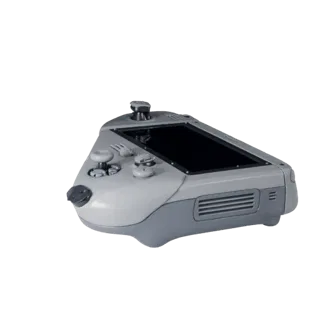 Mini Handheld Console High Poly 3D model, close-up studio render, showing matte plastic, console proportions.