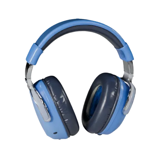 Sports Noise Canceling Headset High Poly 3D model, close-up studio render, showing soft ear pads, wearable scale.