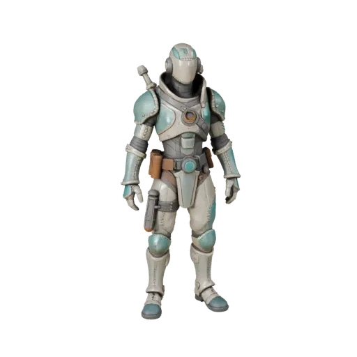 Sci-Fi Bard Character Model - Rigged