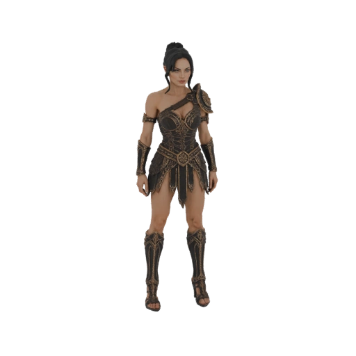 Amazon Warrior 3D Model