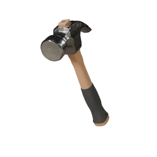 Vintage Hammer Modular 3D model, isometric modular kit view, showing painted metal, functional silhouettes.