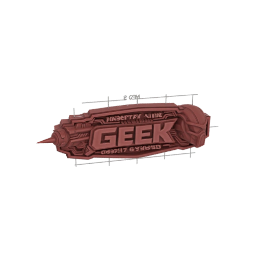 GEEK Sci-Fi Emblem 3D Model