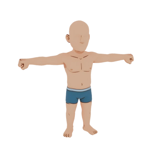 Male Base Mesh - T-Pose