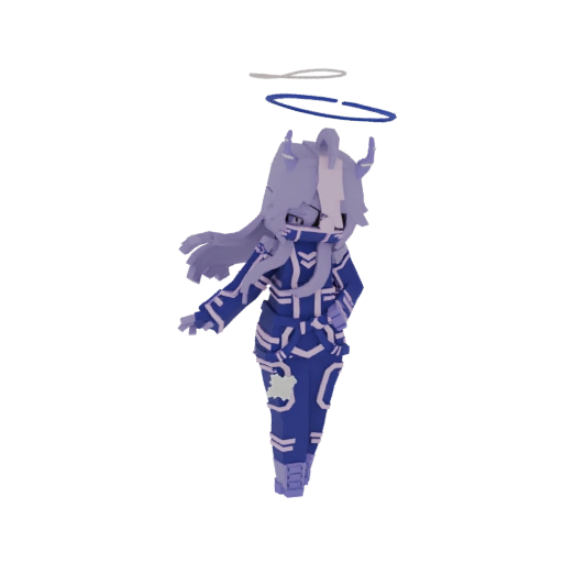 Cyberpunk Angelic Warrior 3D Model