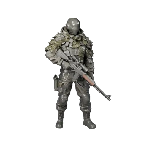 Sci-Fi Sniper Character Model - Rigged