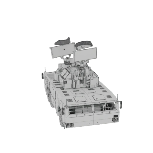 Pantsir-S1 Mobile Air Defense System 3D Model
