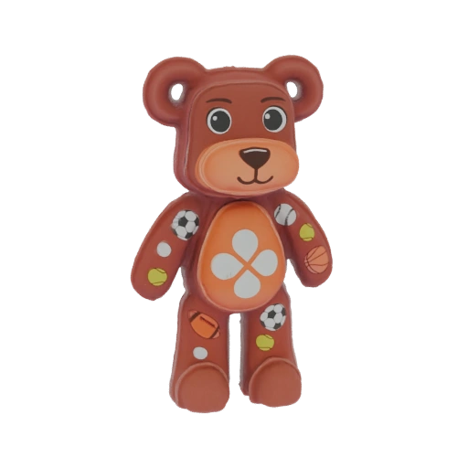 Sporty Teddy Bear 3D Model