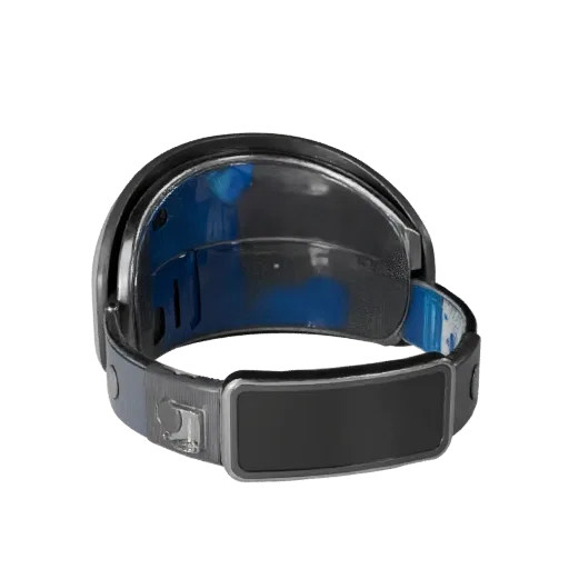 Medical Style Clip Tracker 3D model, three-quarter front view, Unity viewport, showing silicone, wearable fit.