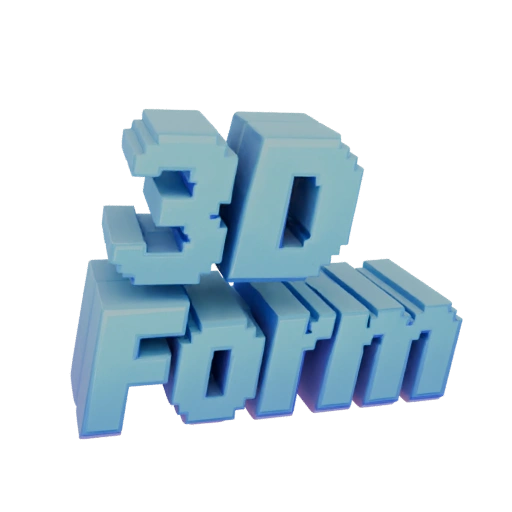 3D Form Pixel Logo