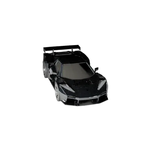 Low Poly Race Car 3D Model for Unity & Unreal PBR Asset