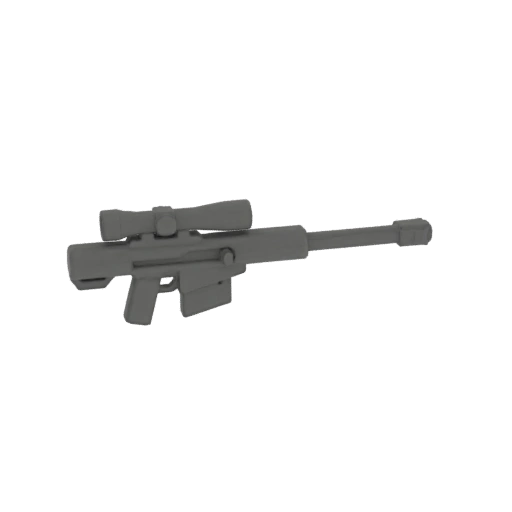 Sniper Rifle with Scope 3D Model