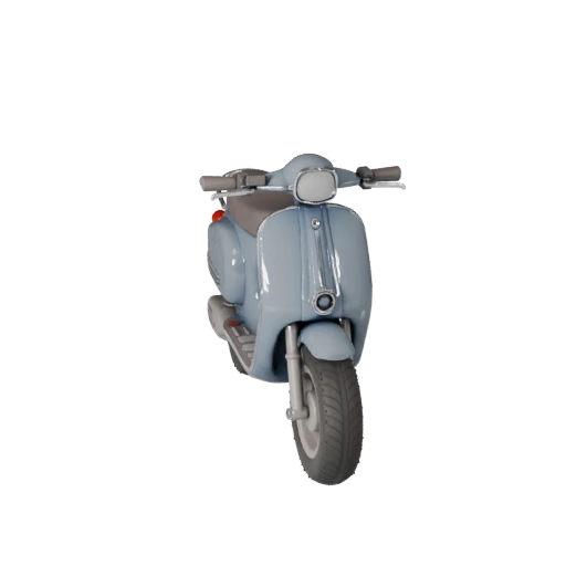 Modello 3D Scooter Retrò per Unity - Asset di Gioco Low Poly
