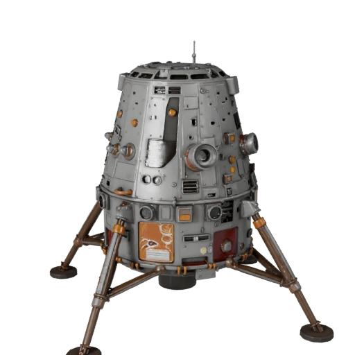 Modulo Lunare 3D per Blender e Giochi - Realistico PBR
