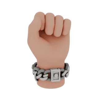 Tennis Charm Bracelet print ready 3D model, studio profile shot, showing bracelet form, surface, and scale cues.