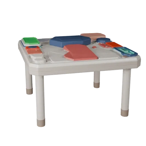Surgical Injection Practice Pad 3D model, game viewport three-quarter view, showing neutral plastics, form detail.