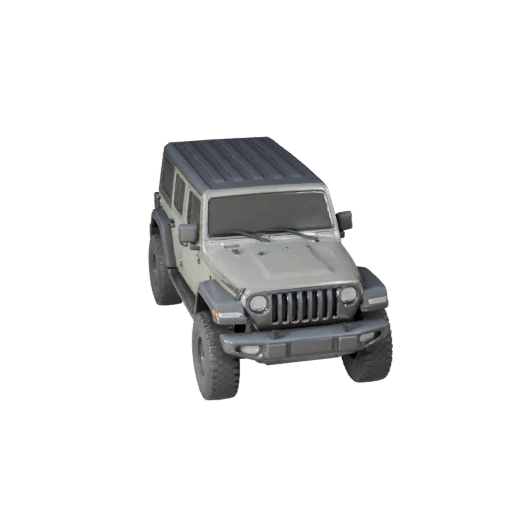 Modelo 3D de SUV Estilo Jipe Pronto para Jogo para Uso em Tempo Real
