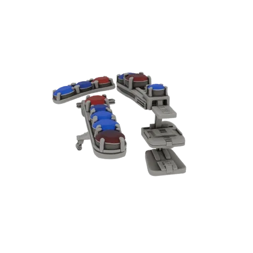 Gem Set Tie Clip scene ready 3D model, turntable hero render, showing cufflink silhouette and surface contrast.