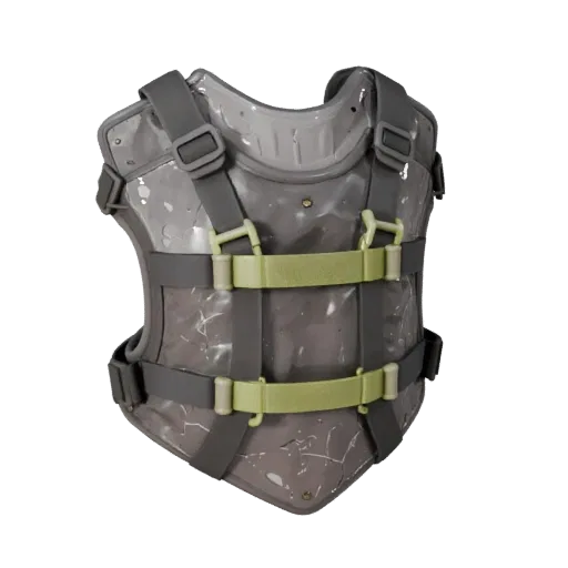 Riot Protective Shield Modular 3D model, isometric modular kit view, showing transparent shields, protective silhouette.
