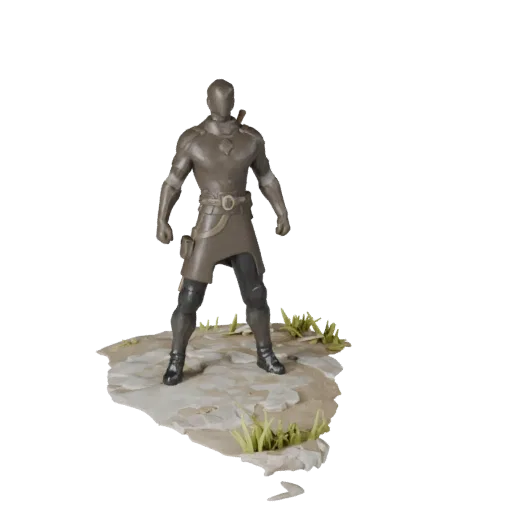 Snow Round Base realistic 3D model preview showing rim shape, three-quarter scene view, height and ground texture