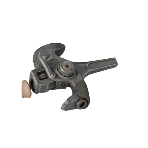 Vintage Torque Wrench High Poly 3D model, close-up studio render, showing painted metal, clear grip zones.