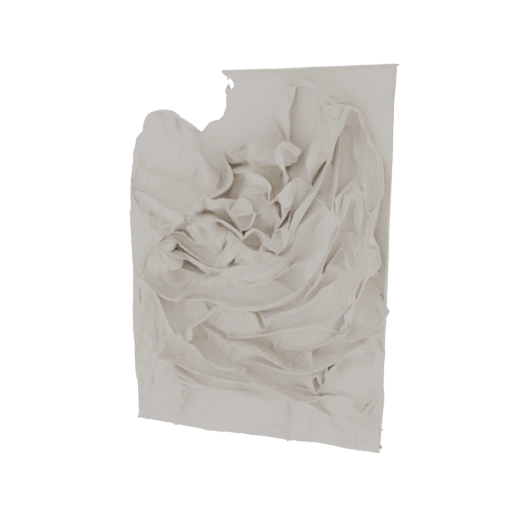 Crushed Fabric Texture 3D Model