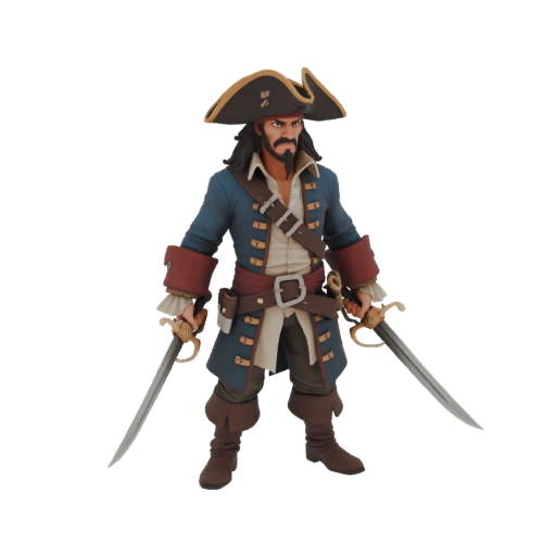 Captain Jack Sparrow 3D Model