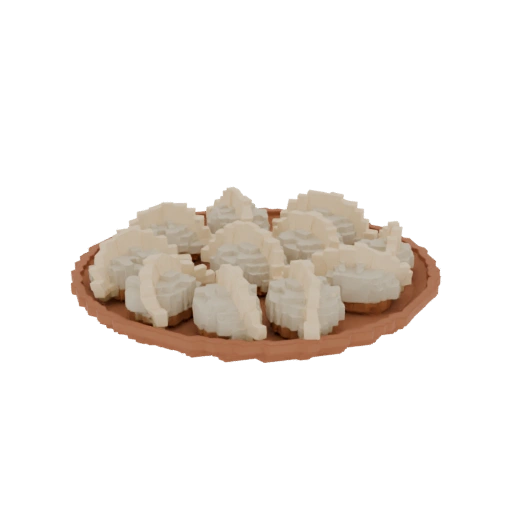 Pixel Dumplings on a Plate