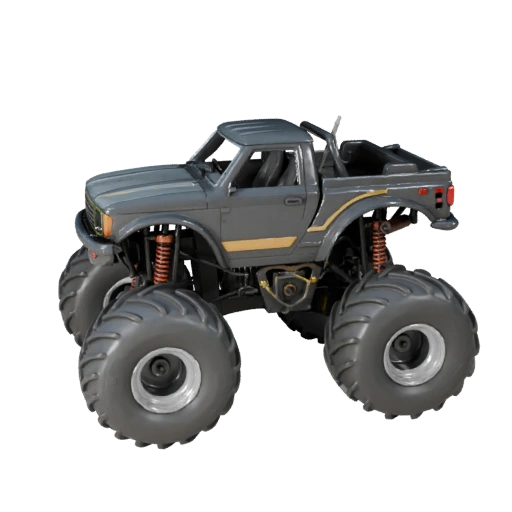 Modello 3D Monster Truck per Blender e Giochi - Asset PBR