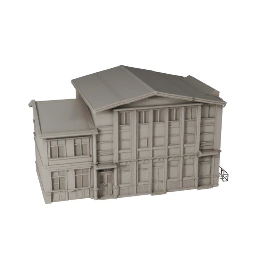 Maison Périurbaine STL Imprimable 3D - Asset d'Échelle
